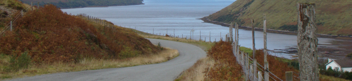 rural road above Loch Harport, Isle of Skye, 2010